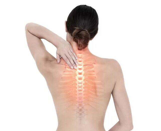 ból odcinka piersiowego kręgosłupa z osteochondrozą